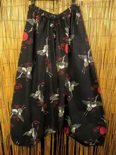 【ＳＡＬＥ】⑥新品＊コットン素材＊和風プリント＊ふんわり＊サルエルパンツ