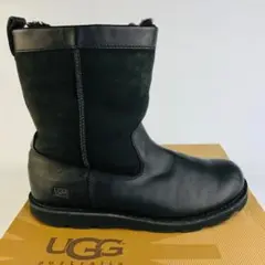 美品★UGG・WRANGELL メンズ レザー切替 ムートンブーツ(27㎝)