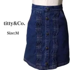 tittyu0026Co ティティアンドコー 美品 デニム タイトスカート