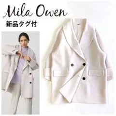 ドラマ着用✨ミラオーウェン　接結ハーフ丈Aラインコート Mila Owen（ミラオーウェン）の「接結ハーフ丈Aラインコート