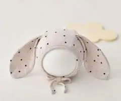 ウサギ耳デザイン ベビー帽子