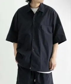 美品　EKALナイロンタッサーショートスリーブシャツ　Lサイズ