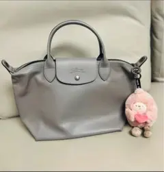 人気 Longchamp ル プリアージュ キュイールトップハンドルバッグ S