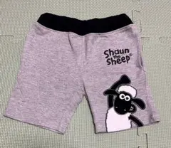ハーフパンツ　90センチ　グレー　ひつじのショーン