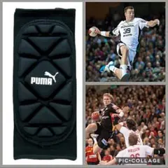 ①PUMAヒジプロテクター ヒジサポーター 肘あて ハンドボールシューズ 球技