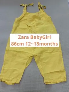 美品 Zara 肩ひも付きロンパース イエロー 86cm 12~18m匿名配送