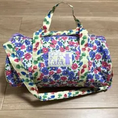 新品fafaムック本付録ミニボストンバッグ フェフェ 花柄金魚柄パープルピンク