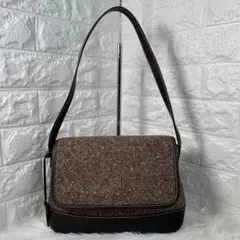 ✨美品✨ Ralph Lauren レザー x ウール ハンドバッグ