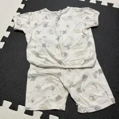 動物柄コットンベビーパジャマ 80 cottoli