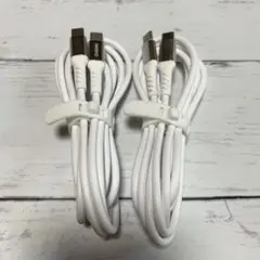 USB-C to USB-c ケーブル 1M 2本 ホワイト
