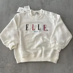 新品未使用タグ付き　ELLE ホワイト　トレーナー