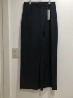 ジーユー　GU ラップスラックス ラップ　スラックス　パンツ　ストライプ