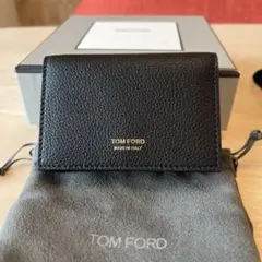 マンさん【新品未使用】TOM FORD レザー名刺入れ TOM FORD トムフォード 名刺入れ（カードケース） T LINE
