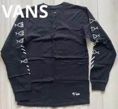 【新品タグ無】　VANS バンズ　スリーブプリント　ロンT　メンズS