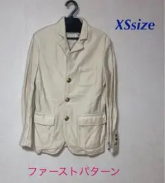 未使用品★ファーストパターン　ジャケット　ホワイト　メンズ　XSサイズ