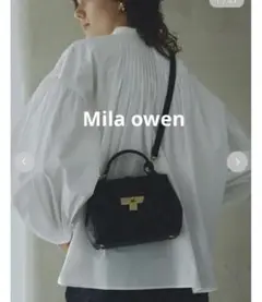 即購入◎ミラオーウェン バッグ 黒 ショルダーバッグ Mila owen バッグ