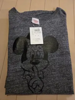 ★新品★+81Branca ミッキーマウス Tシャツ グレー フリーサイズ