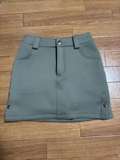 Decembermay カーキ ミニスカート インナー付き