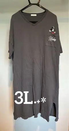 Mickey ＊ Tシャツワンピ ＊ チュニック ＊ 大きいサイズ ＊ 3L
