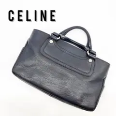 〘 美品 〙セリーヌ ハンドバッグ ブギーバッグ レザー ブラック