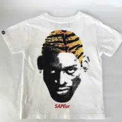 SAPEuR サプール Tシャツ Sサイズ 100〜110 ホワイト　ロッドマン