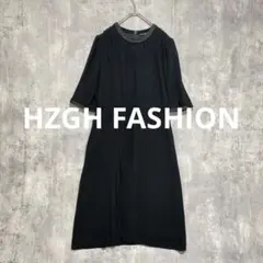 HZGH FASHION ブラックワンピース フレアスリーブ size13