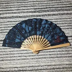 【未使用品】ヴィヴィアンウエストウッド DIAGONAL ORB 扇子 ブルー