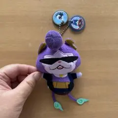 妖怪ウォッチ　ワルニャン　ぬいぐるみ　キーホルダー　メダルつき