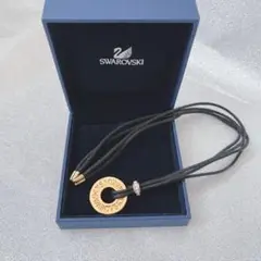 SWAROVSKI スワロフスキー ネックレス ペンダント チョーカー ゴールド