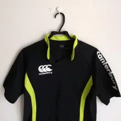 Canterbury ブラック ラガーシャツ ピステ men's 3L XXL