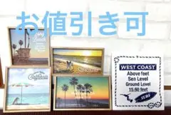 カリフォルニアビーチ風景フレーム5点セット
