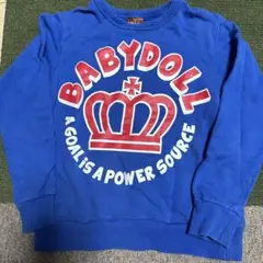 BABYDOLL トレーナー 130サイズ 青