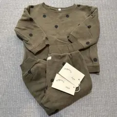 organic zoo ドット柄スウェットセット