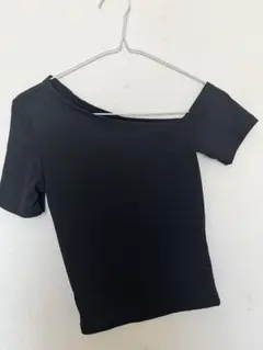 Dazy オフショルダー 半袖トップス S 黒