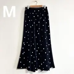 【新品】イエナ 総ゴム ランダムドットロングスカート マーメイド M
