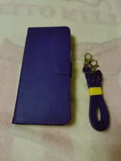 wisers Xperia 1 III用スマホケース 手帳型 シンプル パープル
