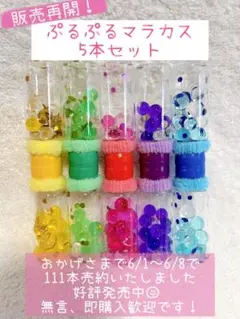 ⭐︎センサリーボトル⭐︎《ぷるぷるマラカス》5本セット