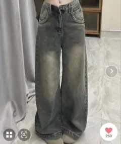 REBALANCE ワイドデニムパンツ