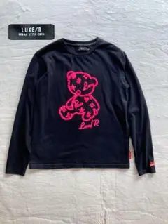 LUXE/R クマ グラフィック 長袖Tシャツ M