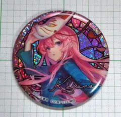 東方project　ダイソー　BIGホログラム缶バッジ（秦こころ）