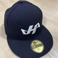ハタケヤマ　newera キャップ　ネイビー