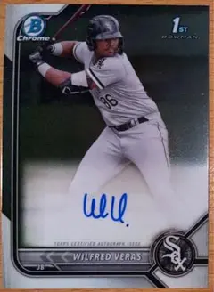 WILFRED VERAS TOPPS BOWMAN CHROME AUTO