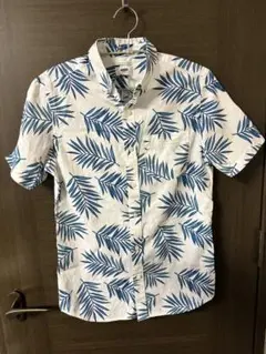 【美品】OLD NAVY 半袖　アロハ　メンズS〜M コットンシャツ