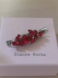 週末セール　simone rocha ハートヘアピン　ヘアクリップ　新品試着のみ Simone Rocha(シモーネ ロシャ) フラワーヘアクリップ レッド