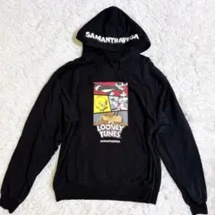 ルーニーテューンズ　サマンサベガ　コラボ　パーカー　Ｆ　オーバーサイズ　黒