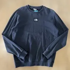 THE NORTH FACE スウェット 刺繍ロゴ 古着 黒 XLサイズ