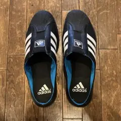 adidas サンダル スリッポン スリーストライプス ブラック 27.5cm