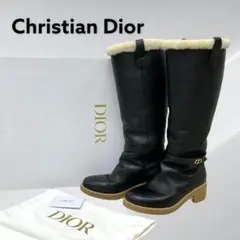 Dior ディオール 20AWコレクション CDロゴ金具 ムートン ロングブーツ