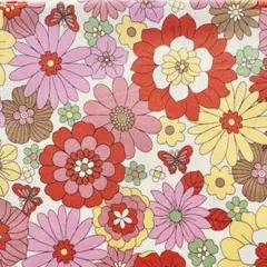 レトロフラワー　ピンク　50cm