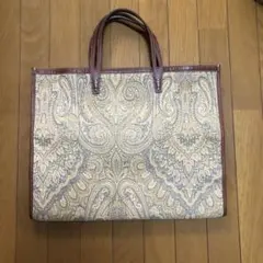 a vacation トートバッグ ペイズリー バンダナ 大きい